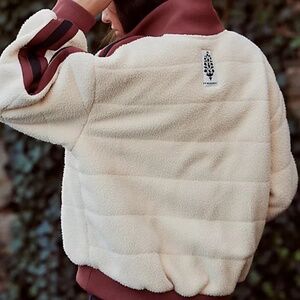 NWOT Free People FP Movement Fleecy Sherpa Scrunchy Pippa Jacket size XS